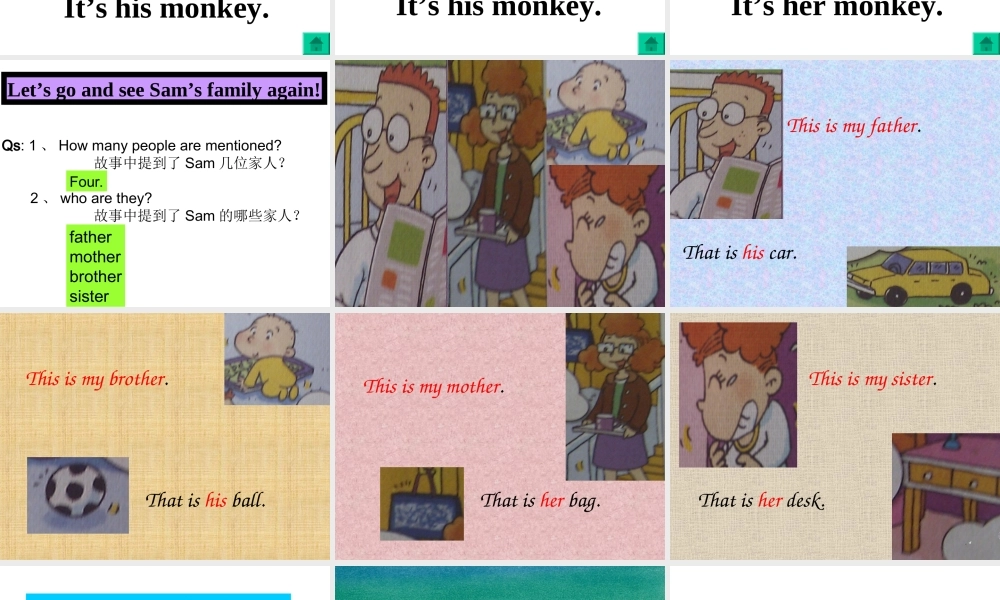 外研版（一起）一上Module 10《Unit 2 That is his car》ppt课件1.ppt