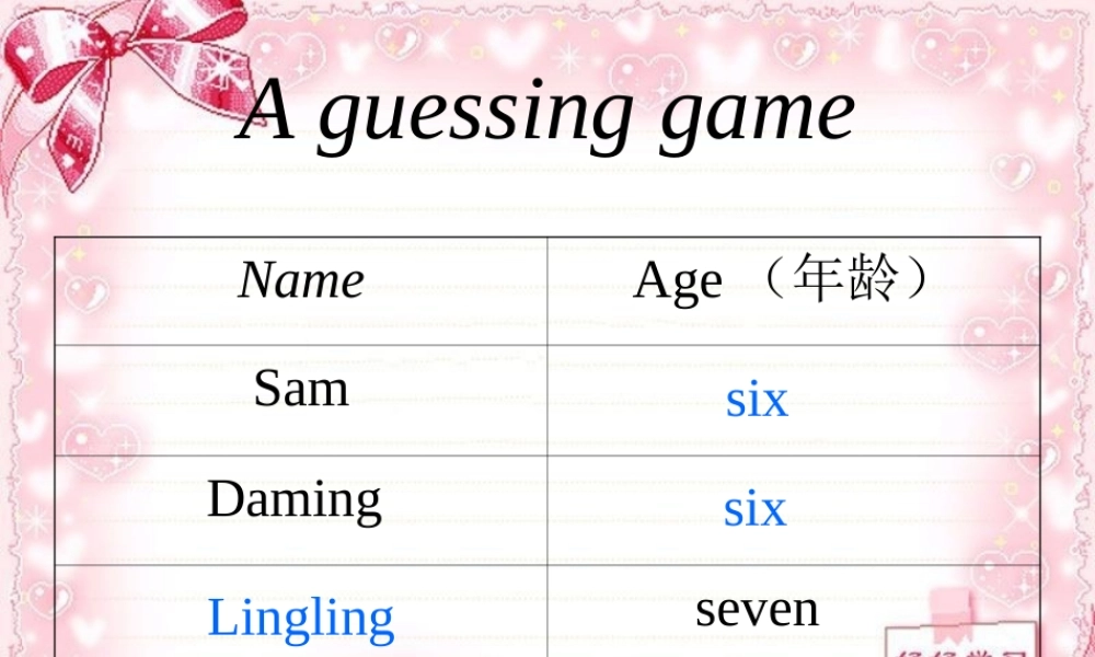 外研版（一起）一上Module 9《Unit 1 How old are you》ppt课件.ppt