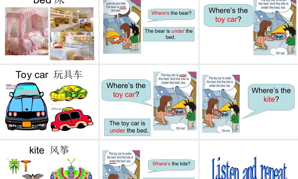 外研版（一起）一下Module 2《Unit 2 The toy car is under the bed》ppt课件5.ppt