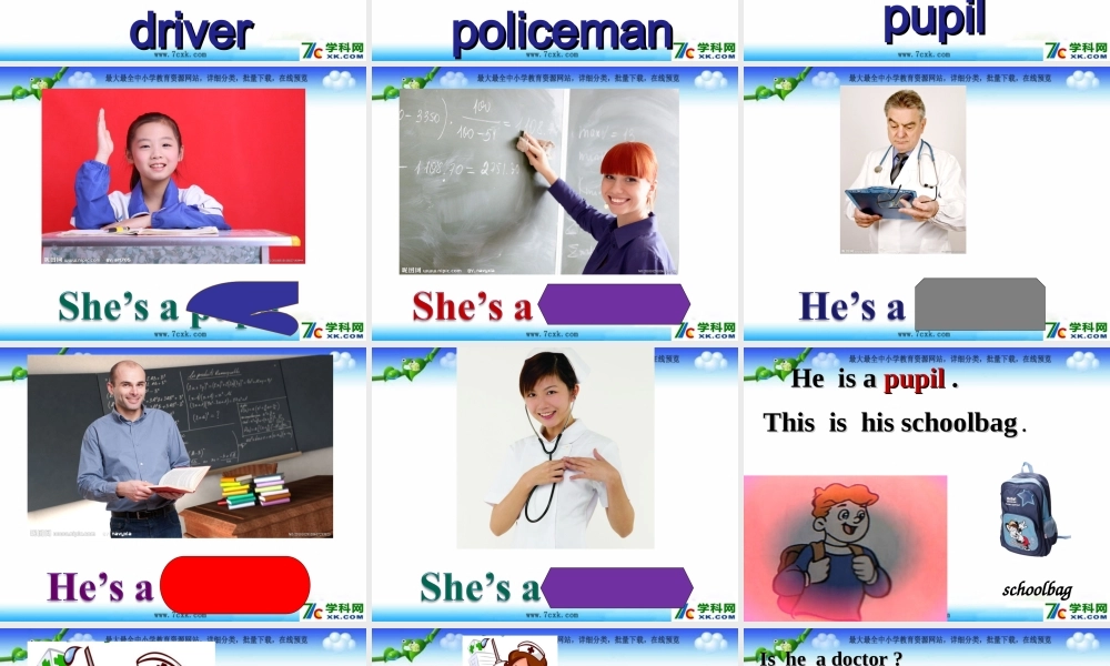 外研版（一起）一下Module 1《Unit 2 She’s a nurse》ppt课件2.ppt