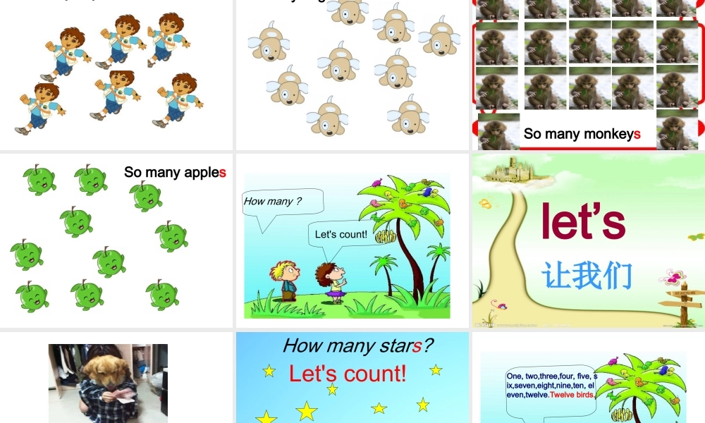 外研版（一起）一下Module 3《Unit 2 How many green birds》ppt课件4.ppt