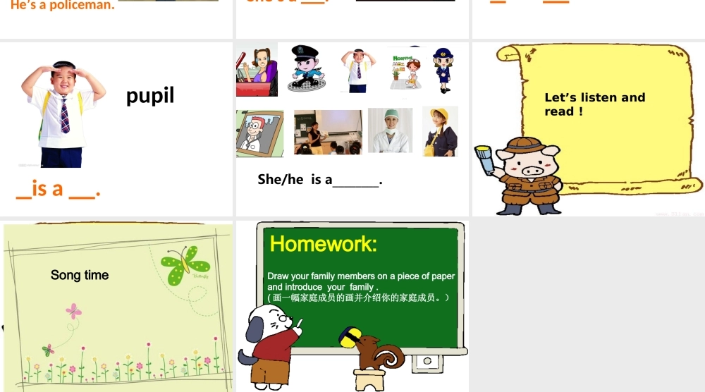 外研版（一起）一下Module 1《Unit 1 He’s a doctor》ppt课件1.ppt