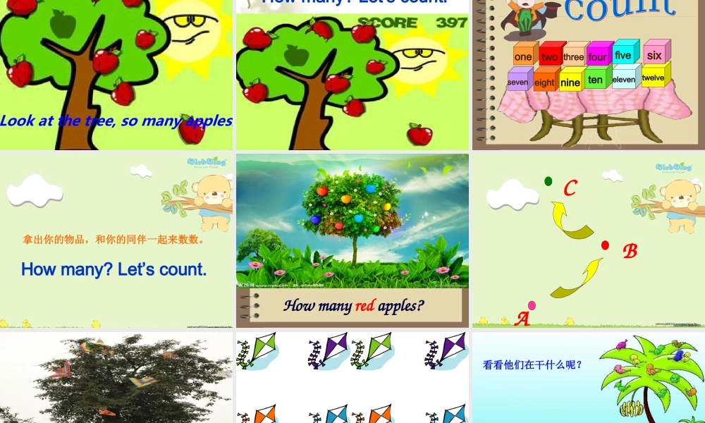 外研版（一起）一下Module 3《Unit 2 How many green birds》ppt课件3.ppt