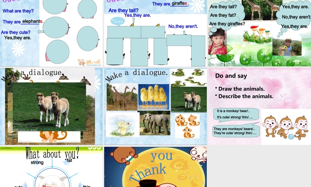 外研版（一起）一下Module 6《Unit 2 They’re little and cute》ppt课件1.ppt