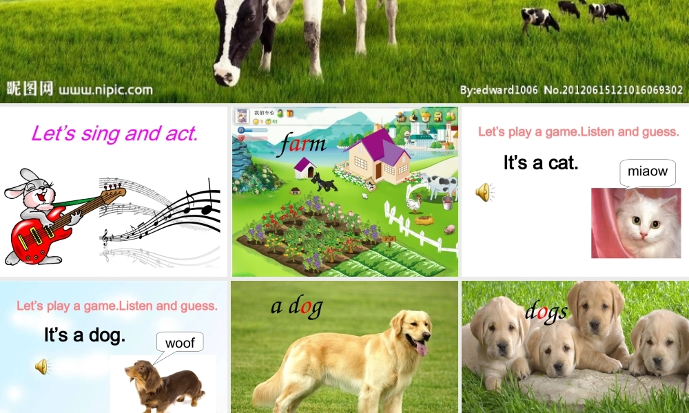 外研版（一起）一下Module 5《Unit 1 They’re cows》ppt课件3.ppt