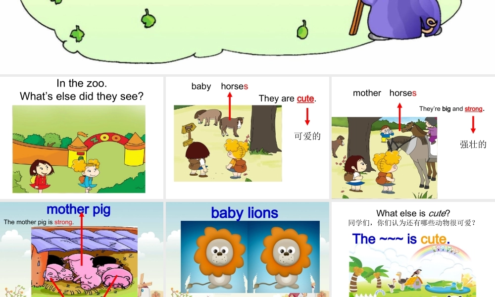 外研版（一起）一下Module 6《Unit 2 They’re little and cute》ppt课件2.ppt