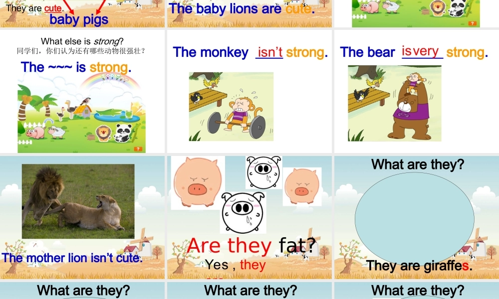 外研版（一起）一下Module 6《Unit 2 They’re little and cute》ppt课件2.ppt