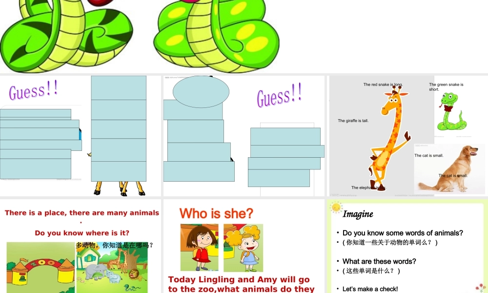 外研版（一起）一下Module 6《Unit 1 These snakes are short》ppt课件4.ppt