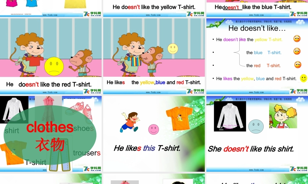 Module 4《Unit 2 He doesn’t like these trousers》ppt课件2.ppt