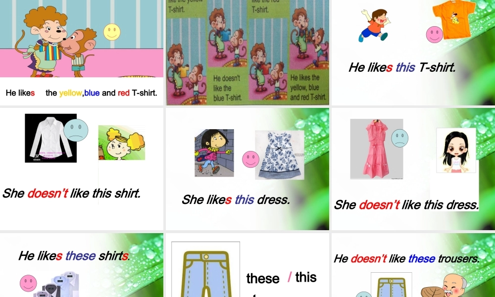 Module 4《Unit 2 He doesn’t like these trousers》ppt课件1.ppt