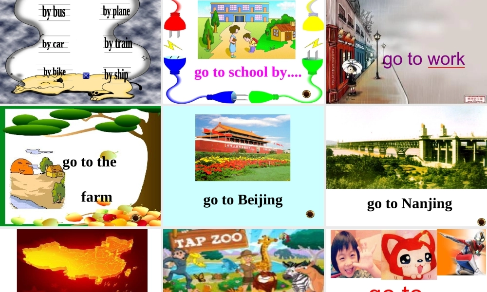 Module 7《Unit 1 How do you go to school》ppt课件2.ppt