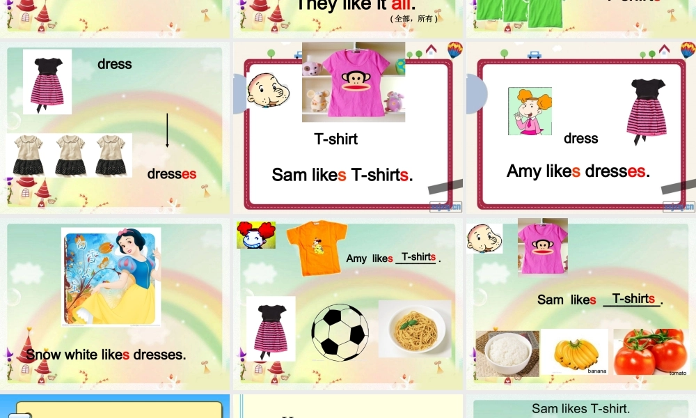 Module 4《Unit 1 Sam like T-shirts》ppt课件1.ppt