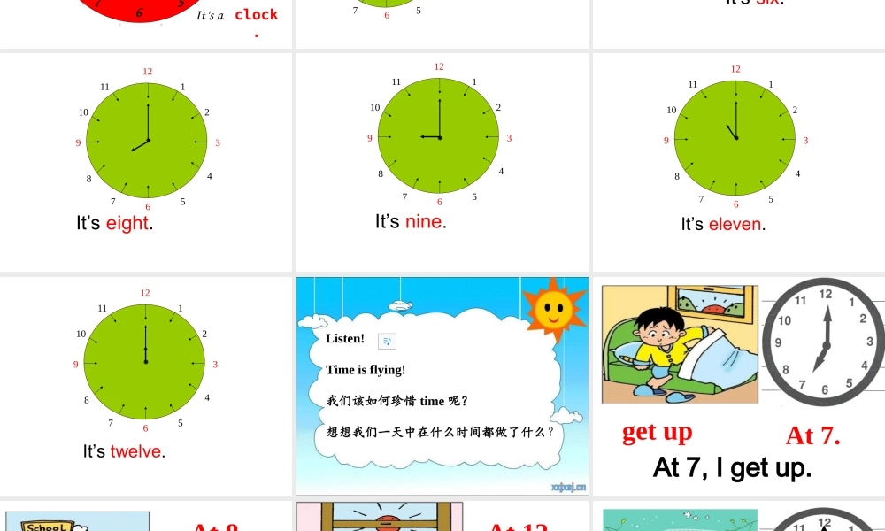 Module 5《Unit 1 At 7, I get up》ppt课件2.ppt