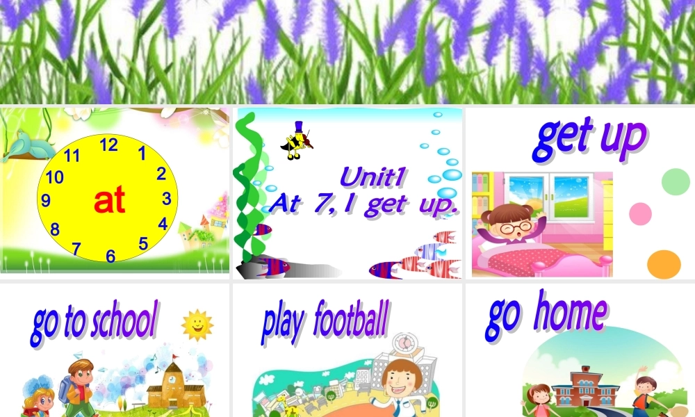 Module 5《Unit 1 At 7, I get up》ppt课件1.ppt