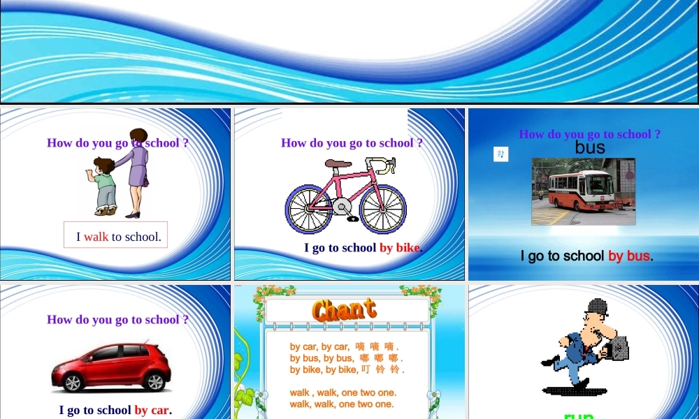 Module 7《Unit 2 I go by train》ppt课件1.ppt