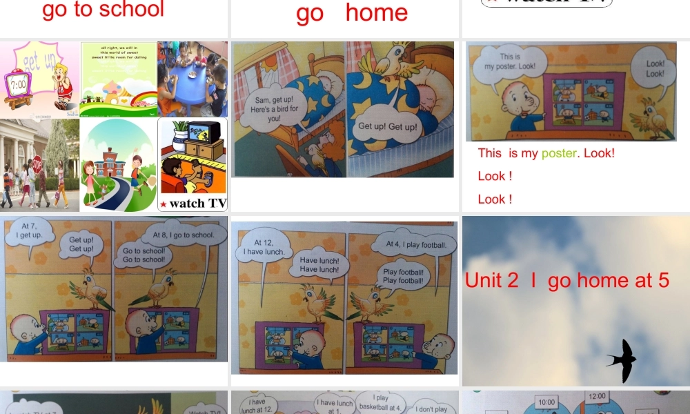 Module 5《Unit 2 I go home at 5》ppt课件1.ppt