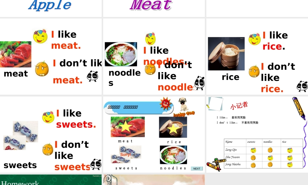 外研版（一起）二上Module 2《Unit 1 I don’t like meat》ppt课件3.ppt
