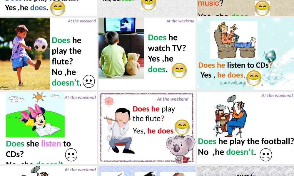 外研版（一起）二上Module 8《Unit 2 Does he play the piano》ppt课件3.pptx