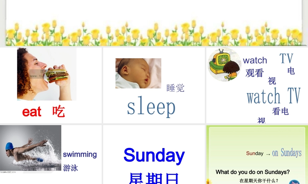外研版（一起）二上Module 6《Unit 1 What do you do on Sundays》ppt课件3m.ppt