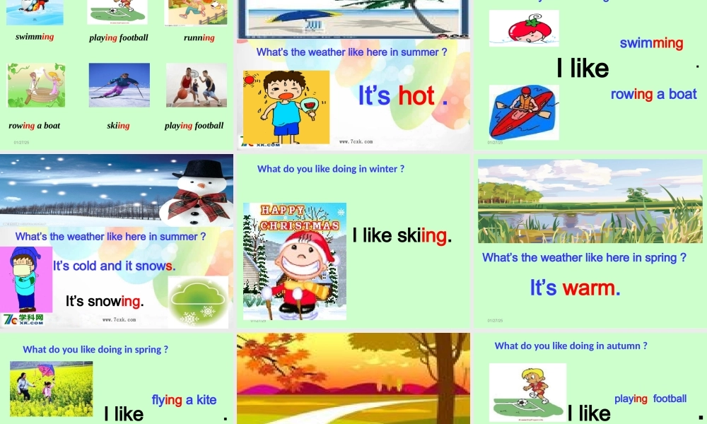 外研版（一起）二下Module 1《Unit 2 I like swimming》ppt课件2.ppt