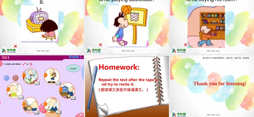 外研版（一起）二下Module 3《Unit 1 Sam isn’t tidying his room》ppt课件2.ppt