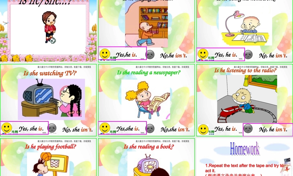 外研版（一起）二下Module 3《Unit 1 Sam isn’t tidying his room》ppt课件4.ppt