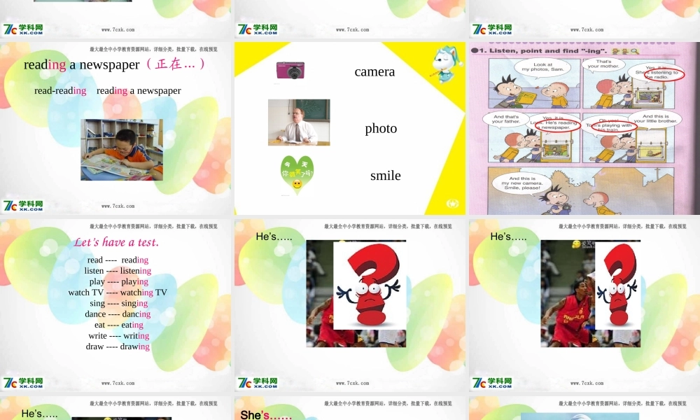 外研版（一起）二下Module 2《Unit 1 She’s listening to the radio》ppt课件3.ppt