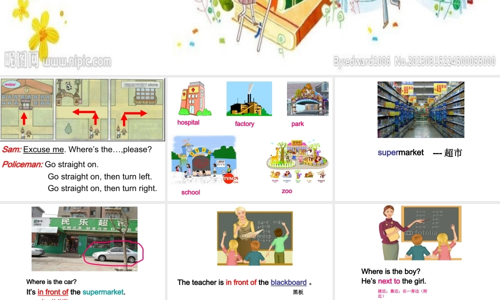 外研版（一起）二下Module 10《Unit 1 It’s next to the park》ppt课件3.ppt