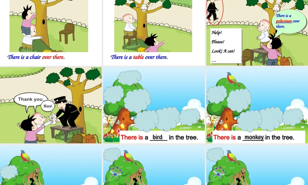 外研版（一起）一下Module 7《Unit 1 There is a cat in the tree》ppt课件2.ppt