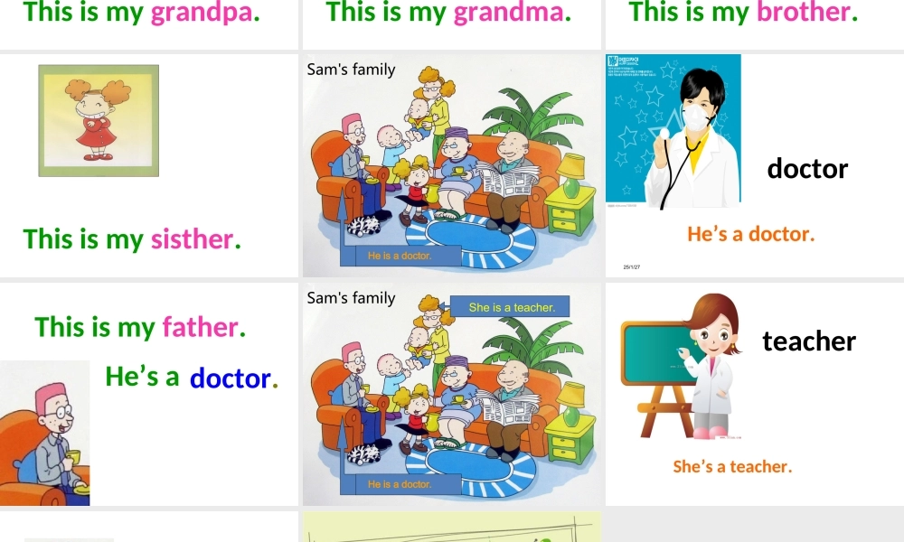 外研版（一起）一下Module 1《Unit 1 He’s a doctor》ppt课件4.ppt