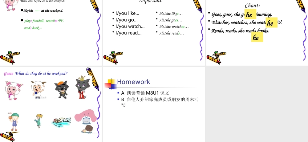 外研版（一起）二上Module 8《Unit 1 She goes swimming》ppt课件4.ppt