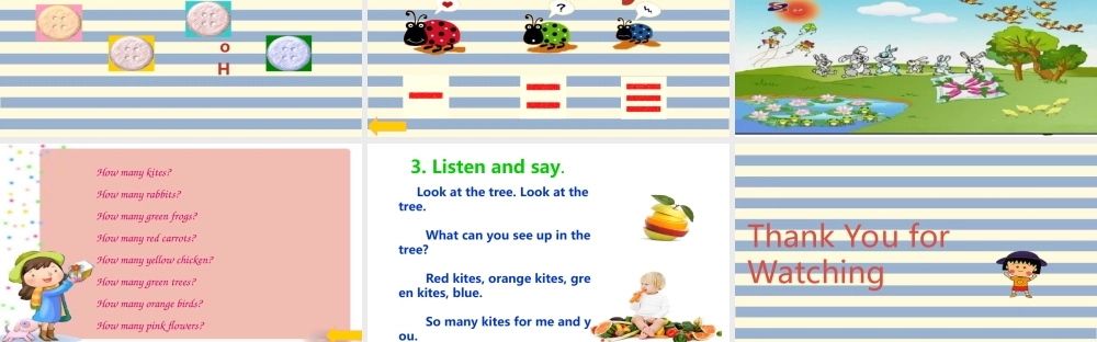 外研版（一起）一下Module 3《Unit 2 How many green birds》ppt课件1.ppt