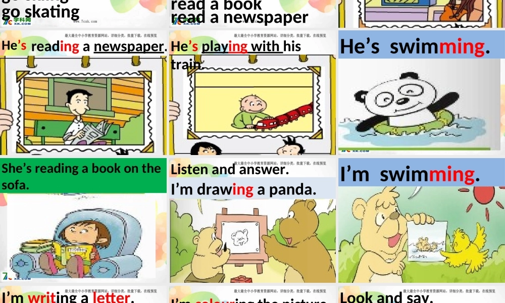 外研版（一起）二下Module 2《Unit 2 I’m drawing a picture》ppt课件2m.ppt