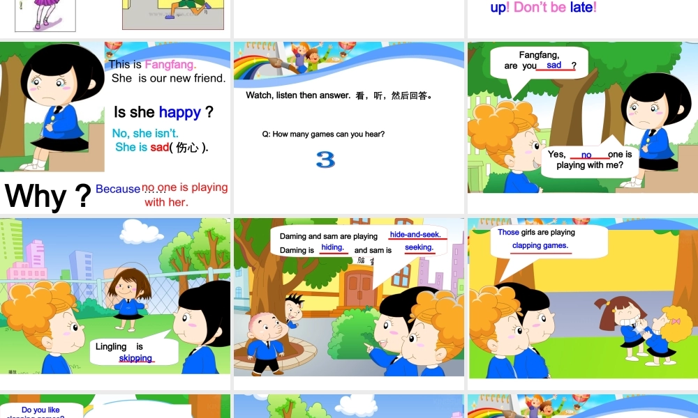 外研版（一起）二下Module 5《Unit 1 Lingling is skipping》ppt课件2.ppt