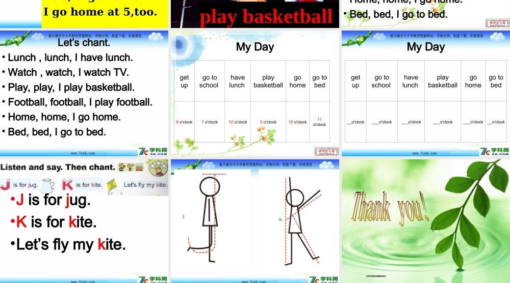 Module 5《Unit 2 I go home at 5》ppt课件2.ppt