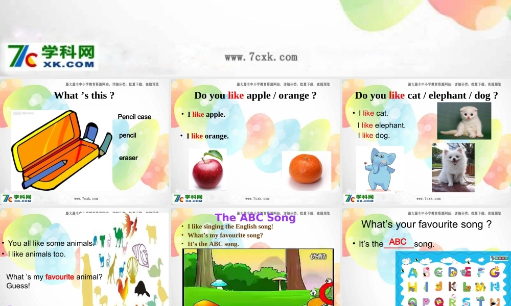 外研版（一起）二上Module 1《Unit 1 I like the ABC song》ppt课件4.ppt