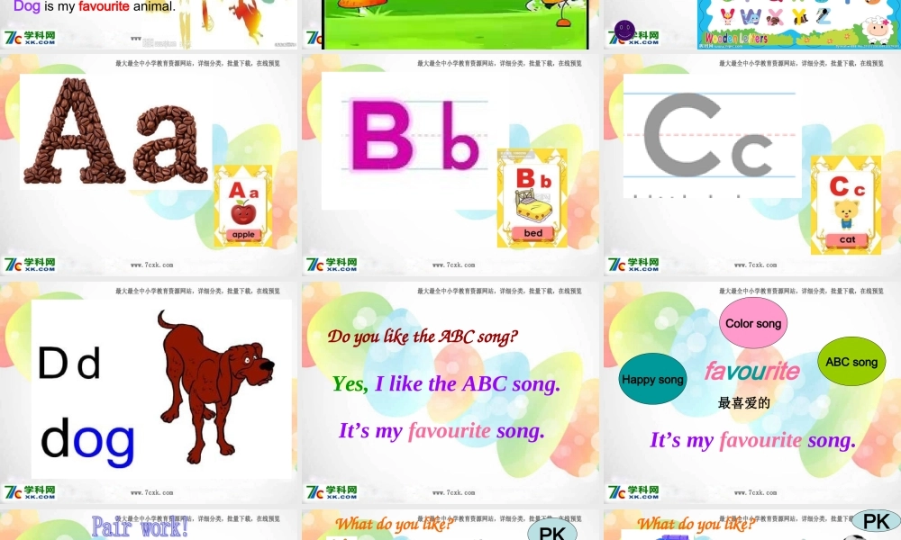 外研版（一起）二上Module 1《Unit 1 I like the ABC song》ppt课件4.ppt