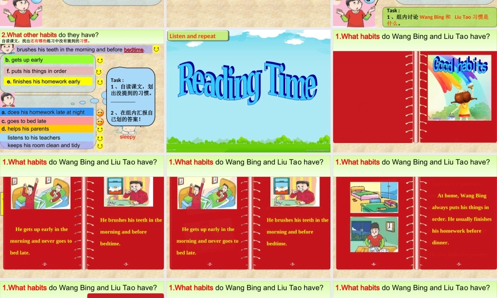 牛津译林苏教版小学英语六下《Unit 2 Good habits》PPT课件 (1).ppt