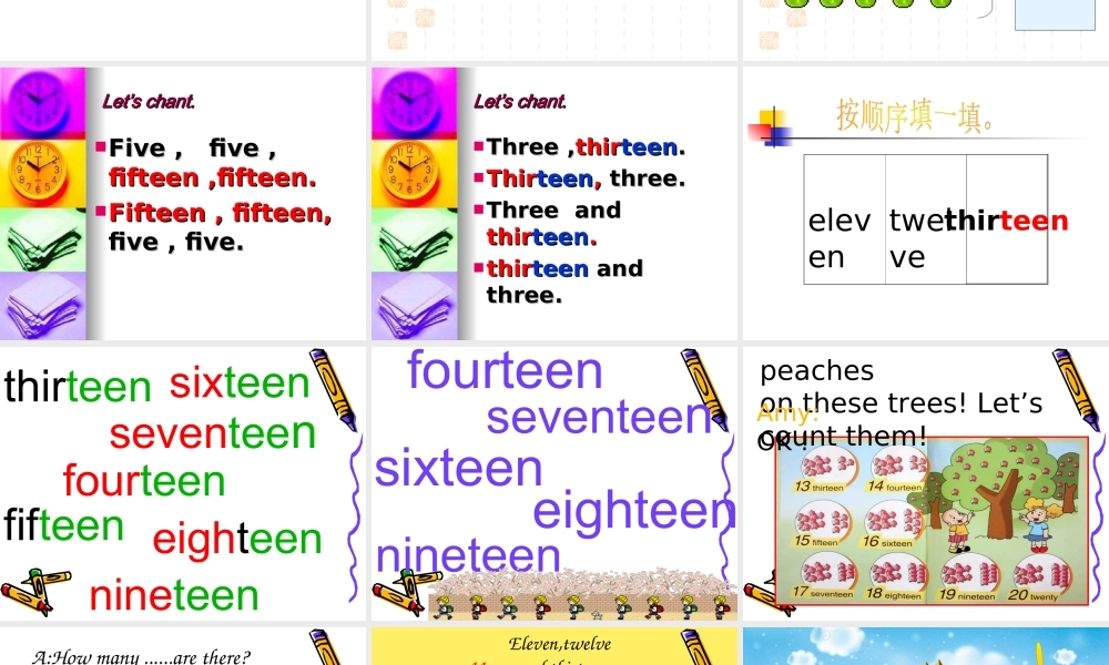 外研版一起小学英语三下《Module 4Unit 2 Thirteen,fourteen,fifteen...》PPT课件 (4).ppt