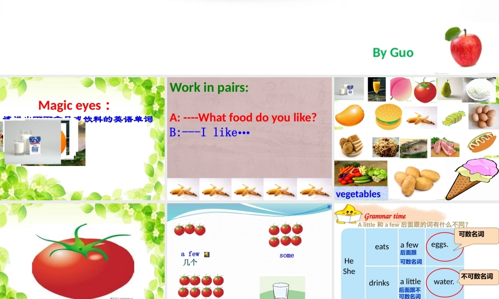 牛津译林苏教版小学英语六下《Unit 3 A healthy diet》PPT课件 (1).pptx