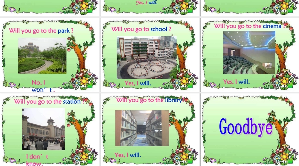 外研版一起小学英语三下《Module 3Unit 1 We'll go to the zoo.》PPT课件 (1).ppt