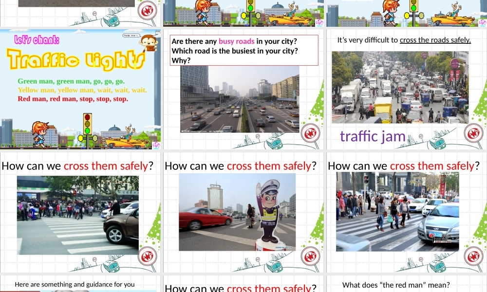 牛津译林苏教版小学英语六下《Unit 4 Road safety 》PPT课件 (1).pptx