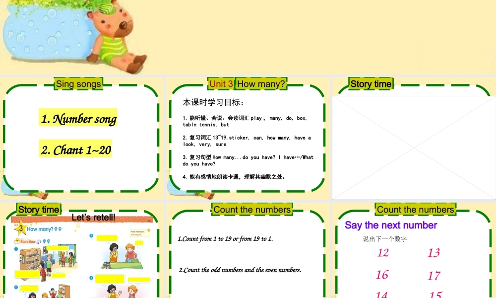（译林版） 四年级英语上册《Unit 3 How many》ppt课件2.ppt