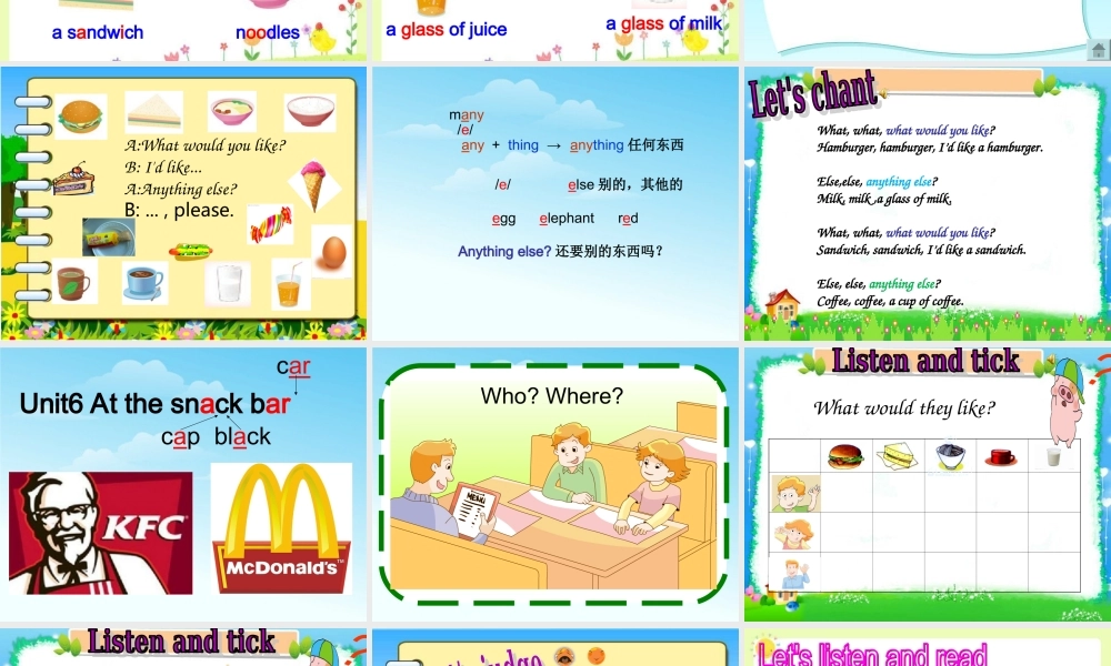 （译林版） 四年级英语上册《Unit 6 At the snack bar》ppt课件6.ppt