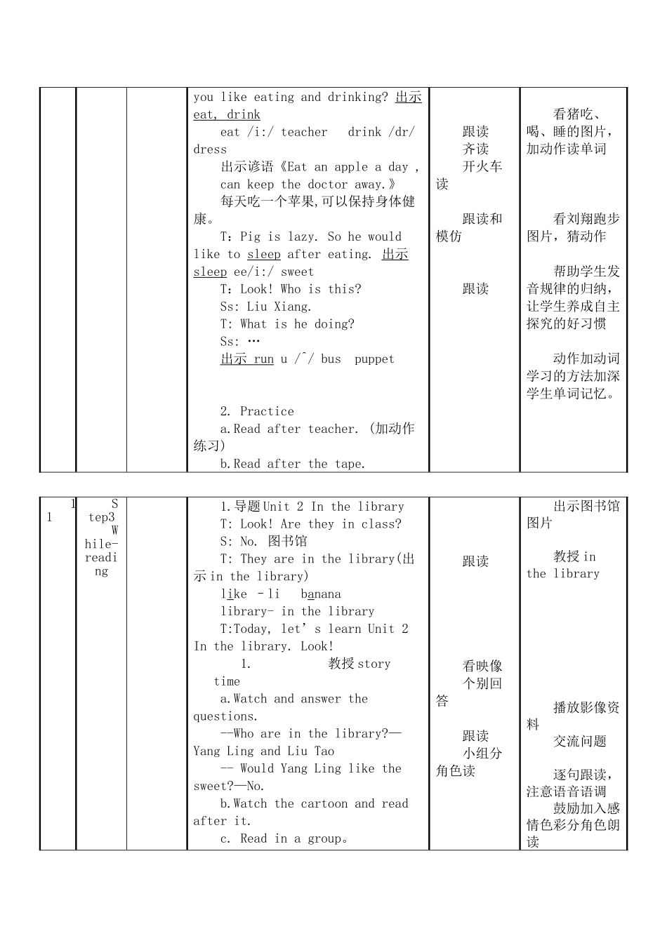 In the library教学设计.doc_第2页