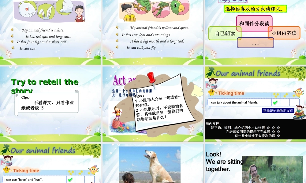 （译林版） 五年级英语上册 《Unit 3 Our animal friends》ppt课件3.ppt