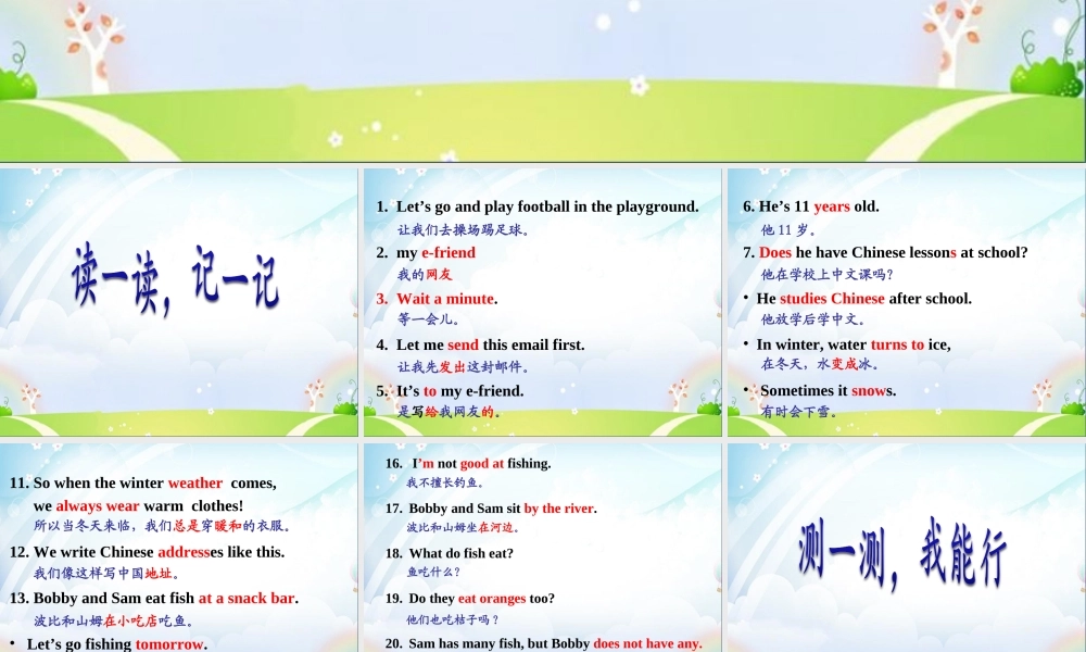 （译林版） 五年级英语上册 《Unit 6 My e-friend》ppt课件.ppt