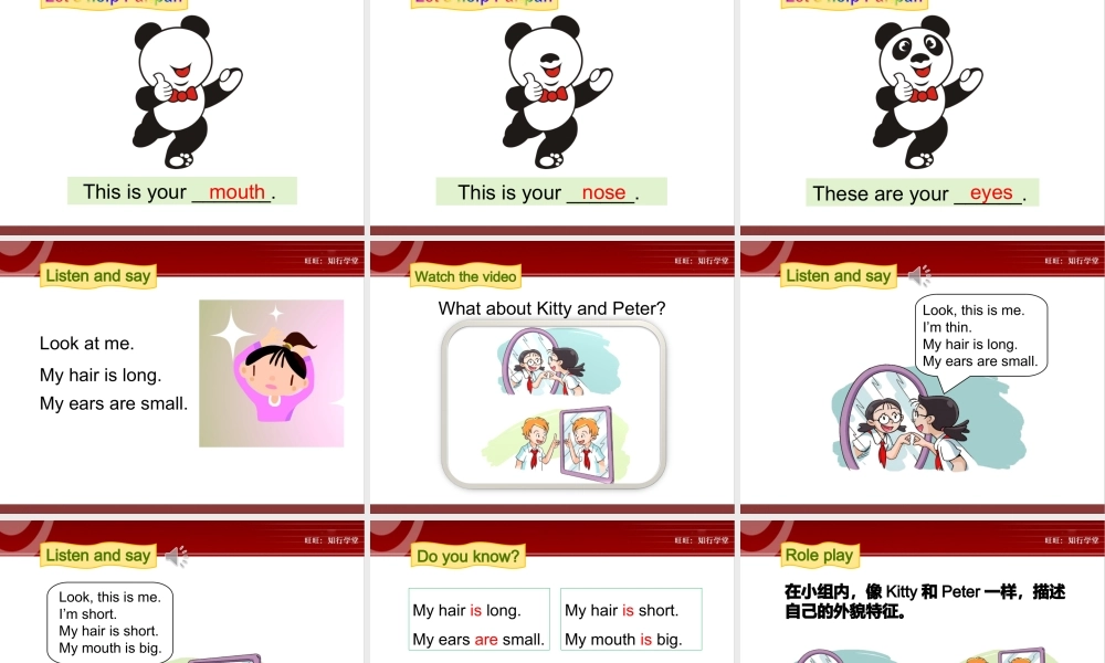 牛津上海版三上Unit 6《Me》（第1课时）ppt课件[旺旺：知行学堂].ppt