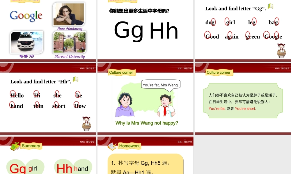 牛津上海版三上Unit 4《My friends》（第3课时）ppt课件[旺旺：知行学堂].ppt