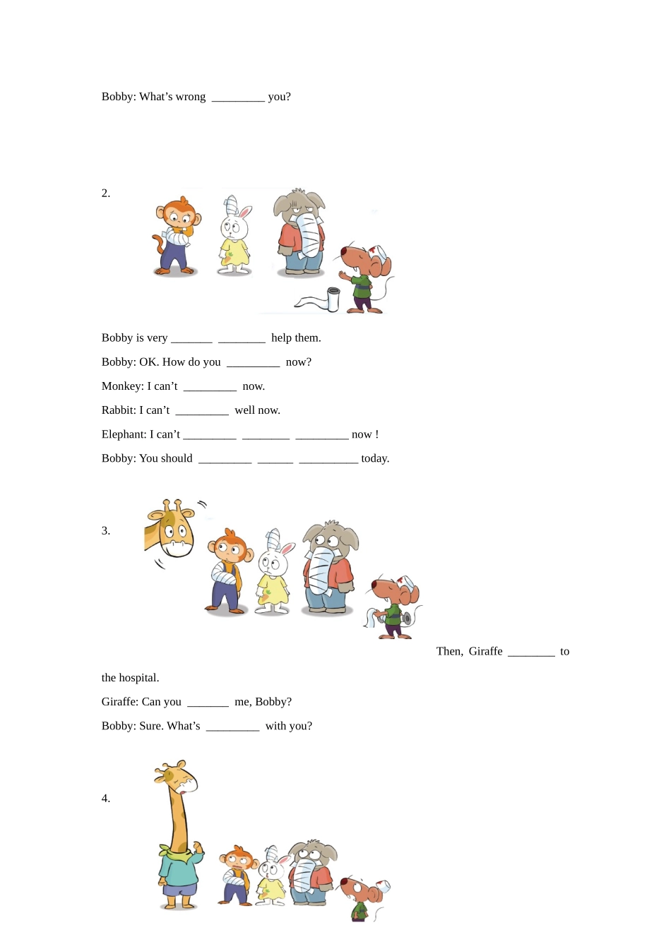 【精品】Unit4Cartoon time(练习及解析)译林版(三起)-五年级英语下.doc_第2页